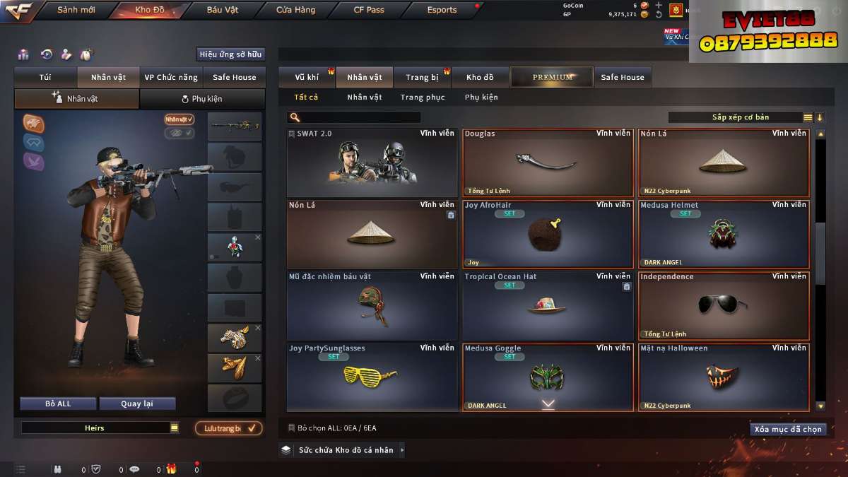 shop acc cf uy tin gia re